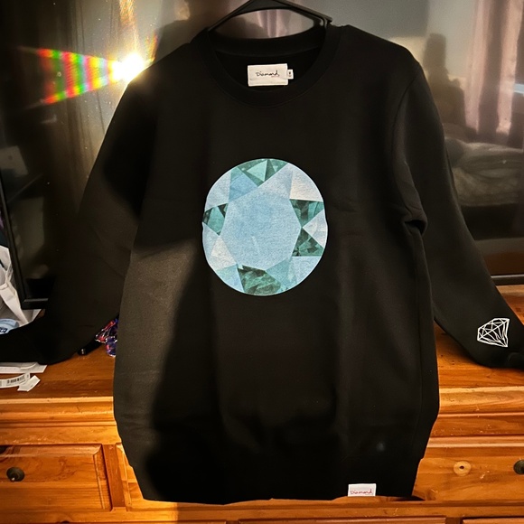 Brand New Womens Diamond Supply Crewneck Sweatshirt - Picture 1 of 6